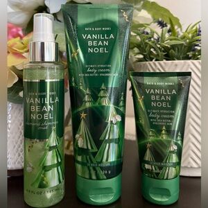 🆕🎄 BATH & BODY WORKS “VANILLA BEAN NOEL” 3-PIECE BODY CARE SET. BRAND NEW.